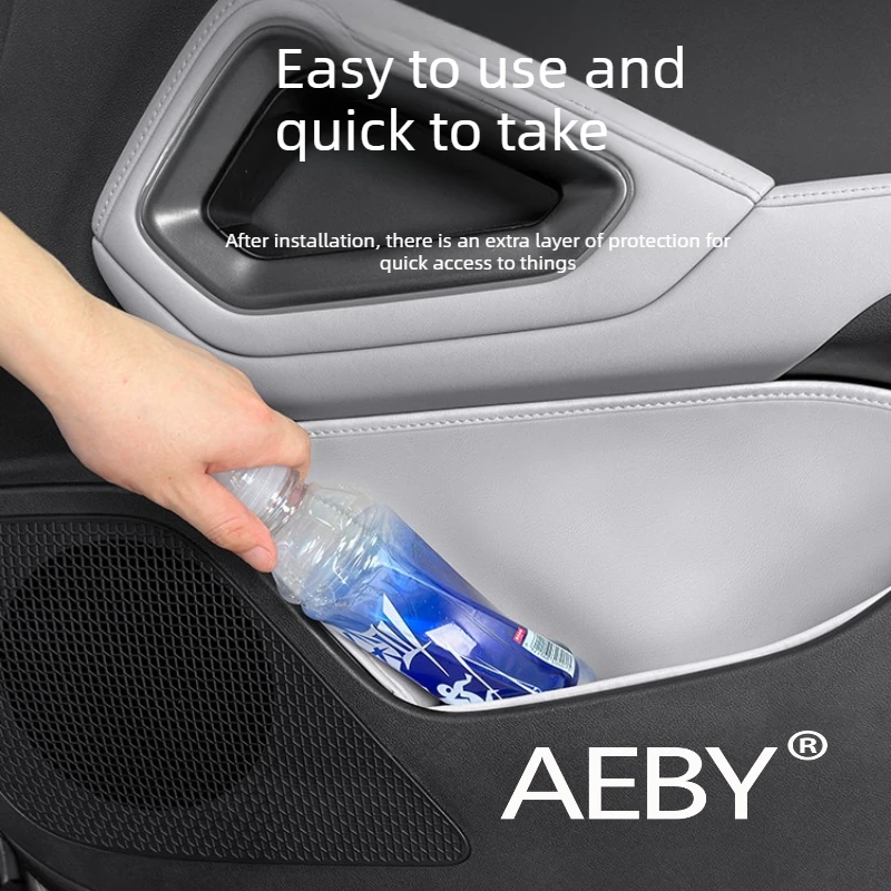 AEBY لـ BYD Atto 2 Smart Driving Editio 2024-2025 صندوق تخزين باب السيارة من الجلد الفاخر، ملحقات داخلية جلدية، منظم #1