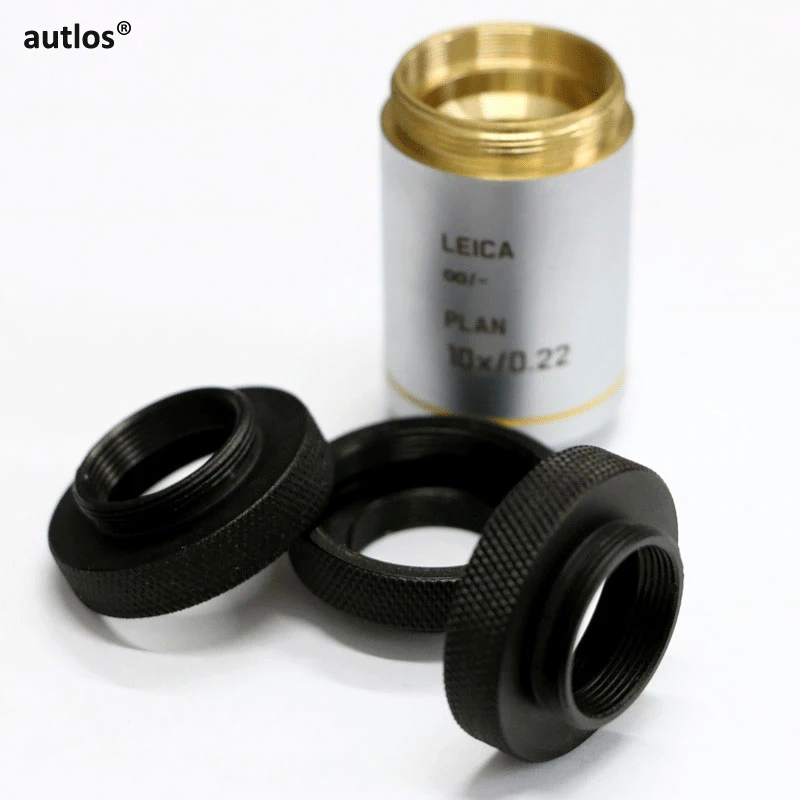 M25x0.75 to RMS Thread Adapter RMS to M25 Microscope Objective Ring for Leica Nikon Olympus Microscope Objective