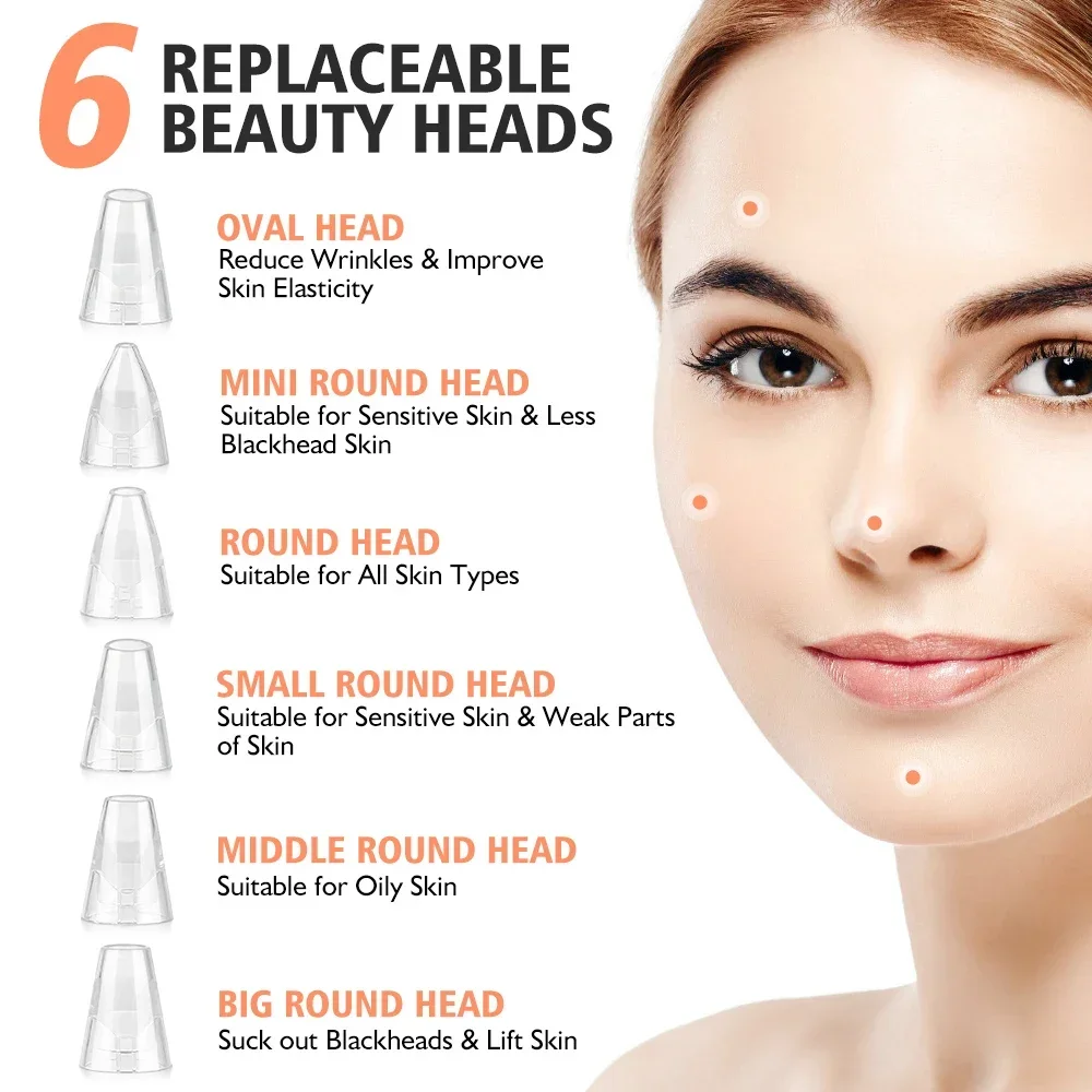 새로운 전기 블랙헤드 제거 진공 블랙헤드 제거 기기 여드름 얼굴 딥 클렌징 모공 클리너