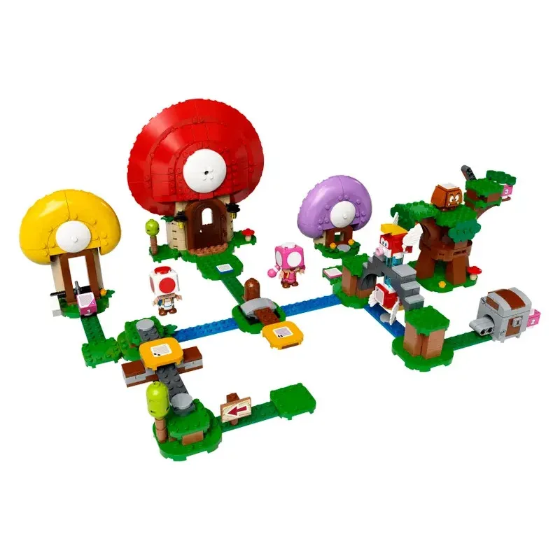 Codice di scansione Super Bros. Serie di giochi Building Blocks Set di espansione per la caccia al tesoro del rospo Regalo di festa per bambini Assemblaggio Toy71368