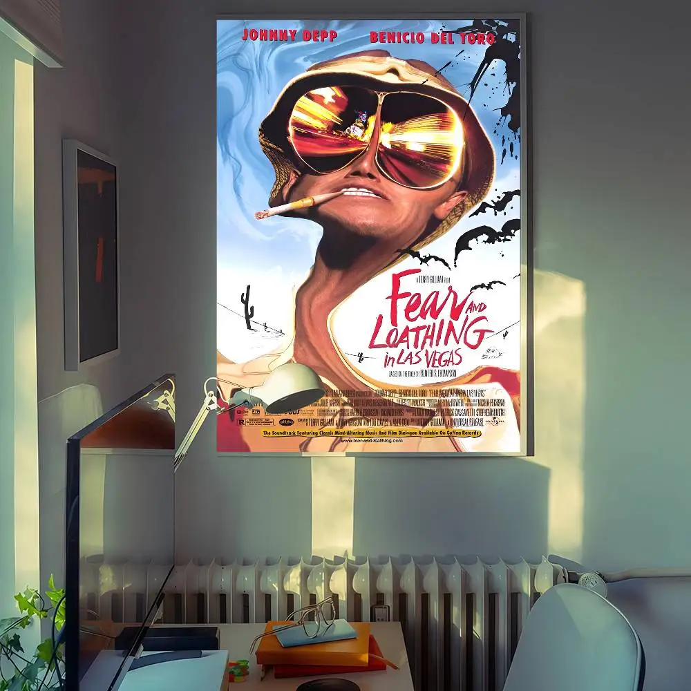 فيلم الخوف والكراهية في لاس فيغاس DIY ملصق لاصق مقاوم للماء ورقة ملصق مقهى بار ديكور المنزل #2