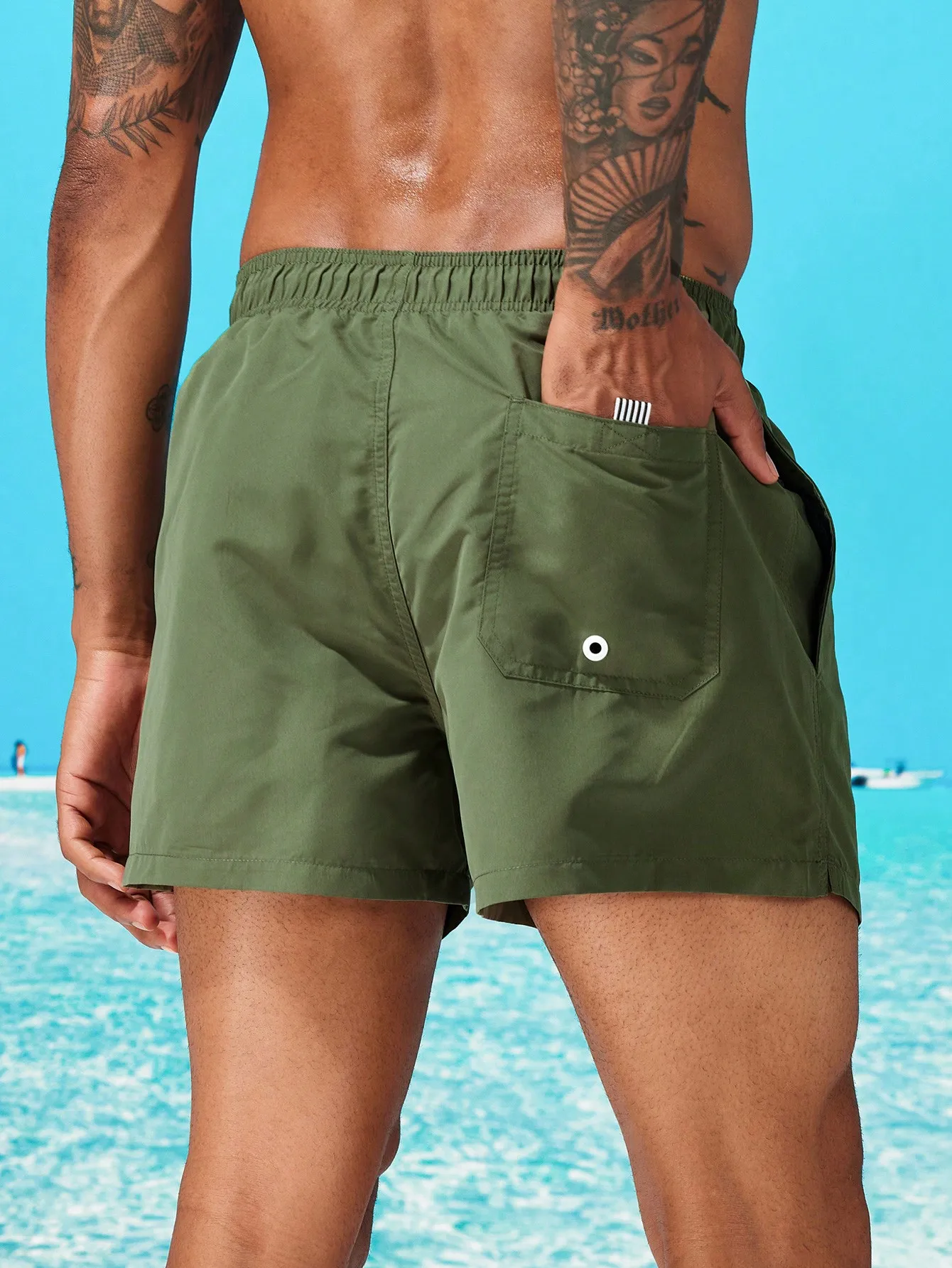 Men's surfing shorts, beach shorts, swimwear, casual shorts, quick-dry shorts, briefs with lining