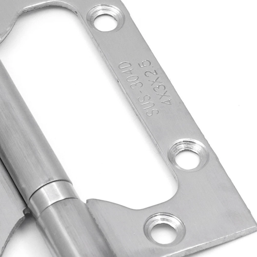 

2pcs Stainless Steel Hinges Thickened Mute Flat for Door Silent Smooth Furniture Wood Doors Counters DIY Hardware