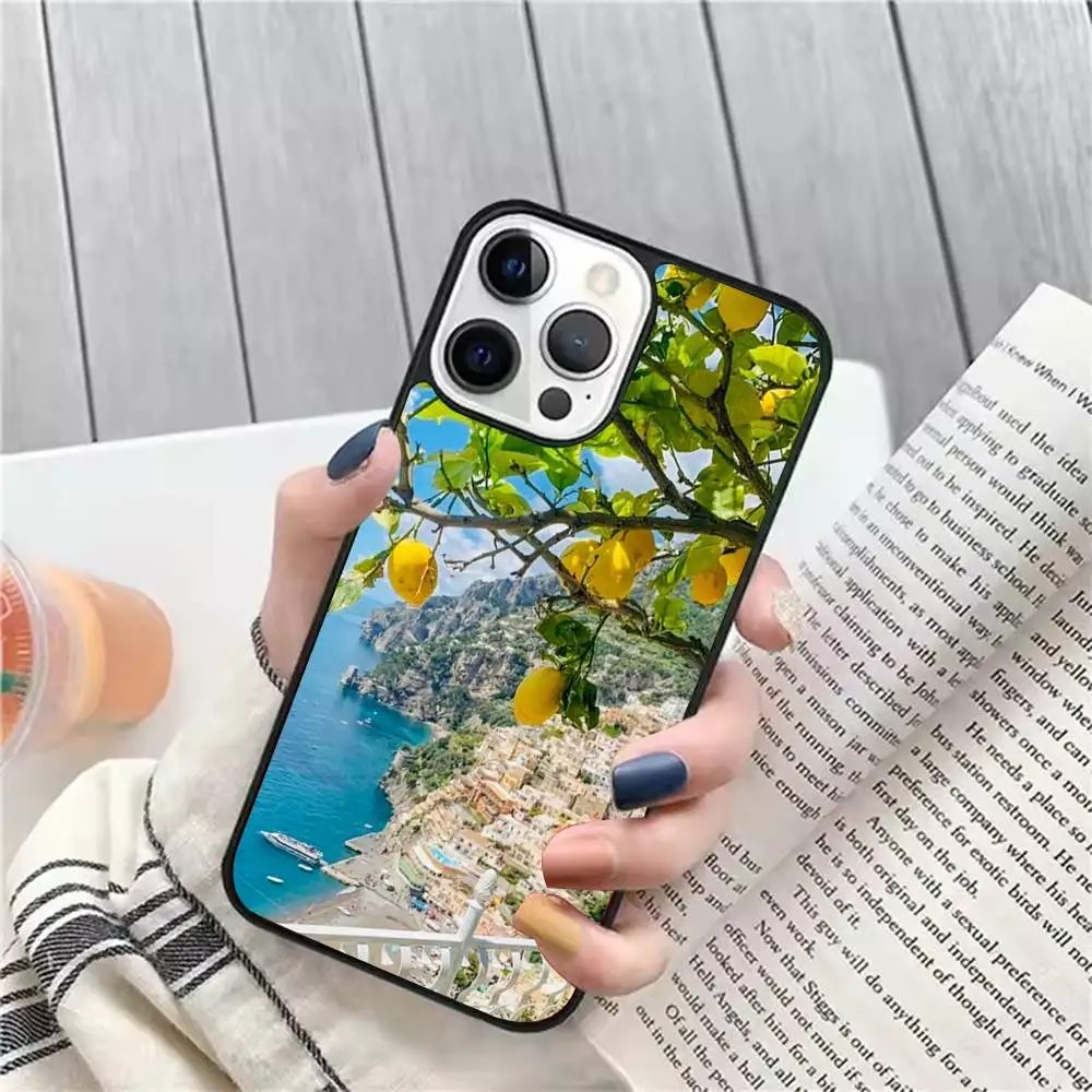 Paesaggi italiani Custodia per telefono Lemon Tree Forte magnetica per IPhone 16 15 14 13 Pro Max 11 12 Mini
