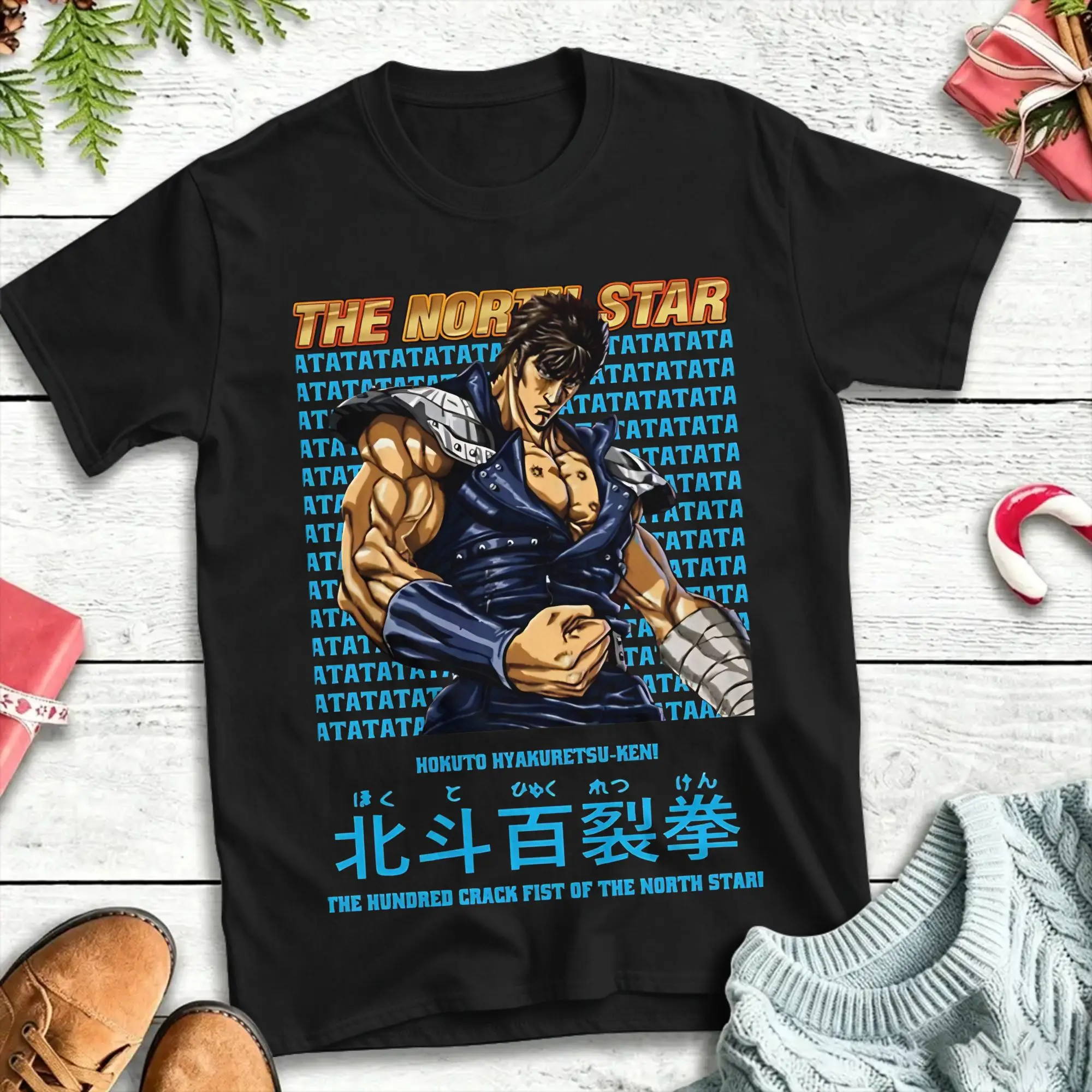 Fist Of The North Star Hokuto no Ken Kenshiro  T Shirt Cotton Humor T-Shirts Crew Neck  Tee Shirt Short Sleeve Clothes