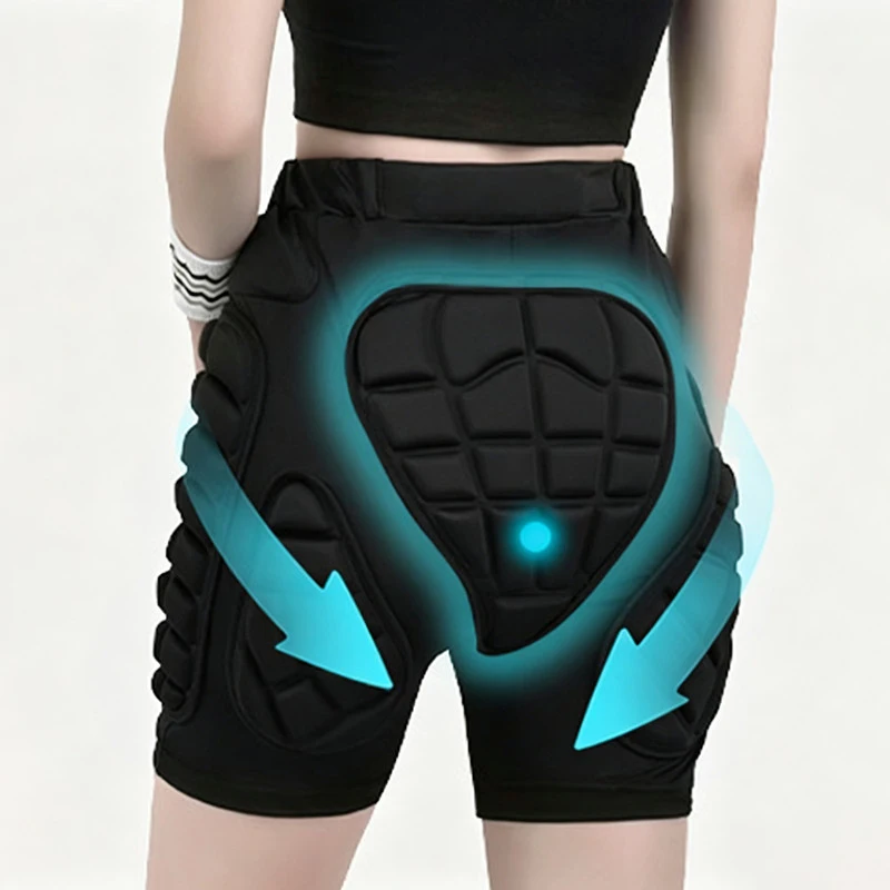 Padded Shorts and Kneepads 3D Protection Hip Butt Protective Shorts Anti Impact Pants for Snowboarding Skate Skiing Cycling