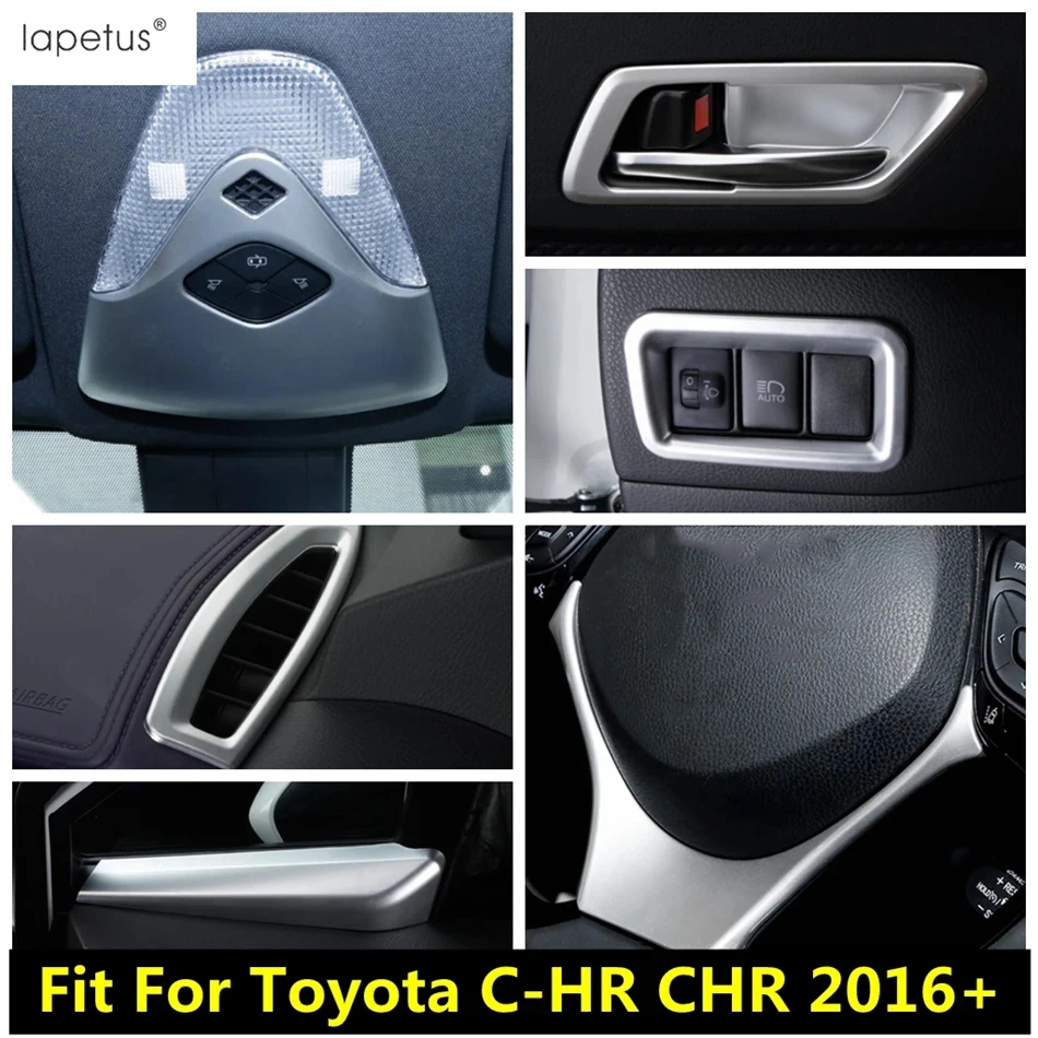 

Head Light Lamp / Handle Bowl / Dashboard Air AC Conditioning Vent Cover Trim For Toyota C-HR CHR 2016 - 2022 Matte Accessories