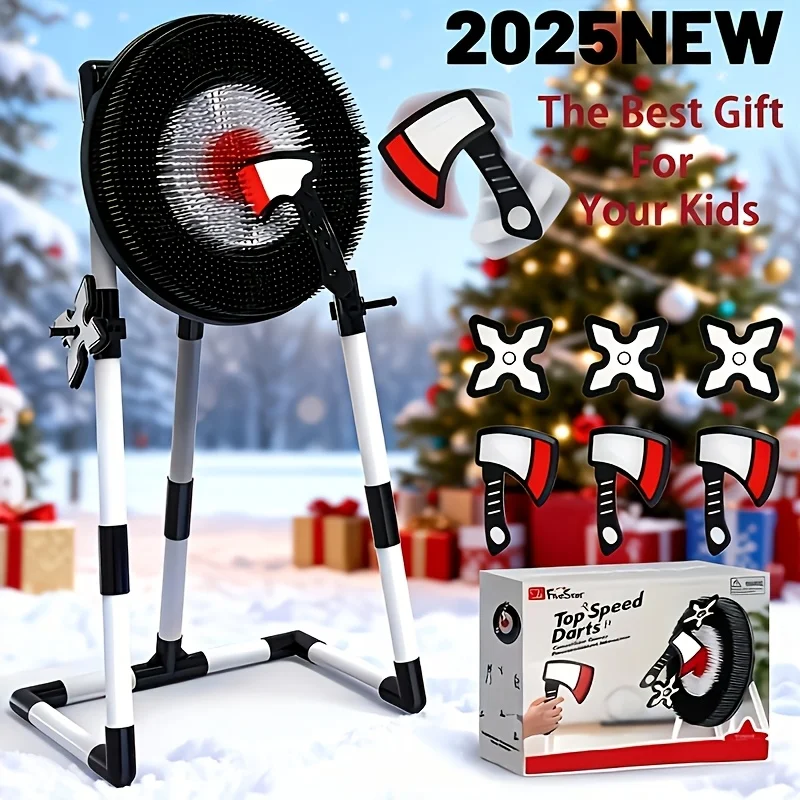 

Игровой набор в дартс — с 6 игрушками для метания, для использования в помещении и на открытом воздухе — идеальный рождественский/новогодний подарок для детей 6+!