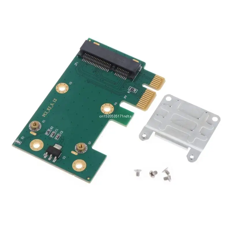 

MINI PCIE to PCI-E Wireless Card PCI- for Express WIFI Network Adapter Green Edition Riser Card Iron Sheet Portable SQWF