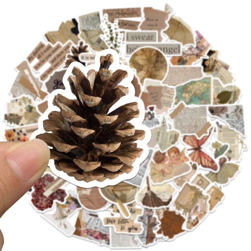 52-260PCS Retro Graffiti สติกเกอร์กันน้ําตกแต่งกีตาร์แล็ปท็อปโทรศัพท์หมวกกันน็อกแก้วกระเป๋าเดินทาง DIY Cool สติกเกอร์ของเล่นเด็ก