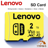 Lenovo 2TB 1TB Memory Card 512GB 256GB High Speed Micro TF SD Card C10 U3 A1 For Drone Audio Surveillance Device 128GB TF Card
