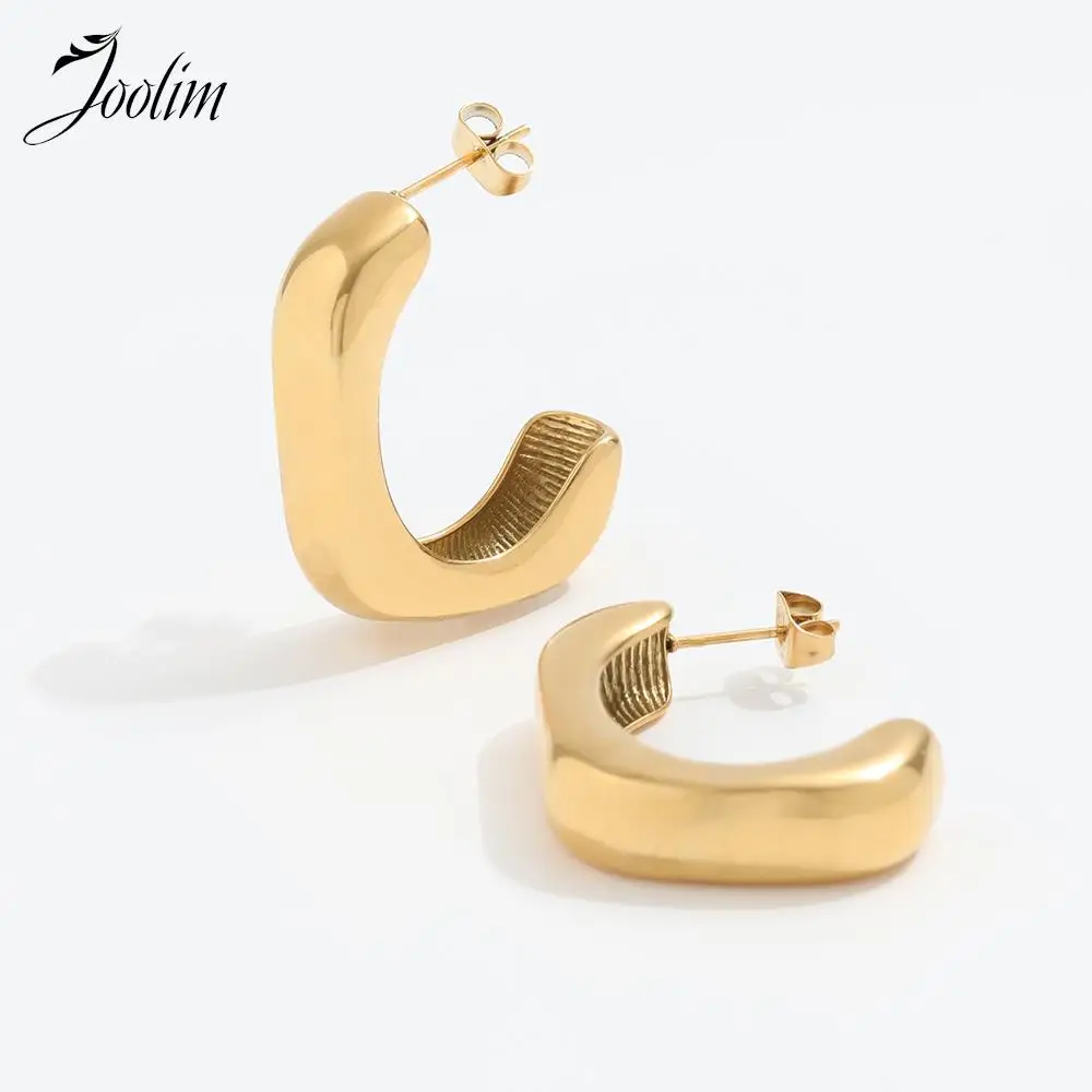 Non Tarnish & Waterproof Fashion Retro Exaggerated Personality Earring Trend 2022 Stainless Steel Jewelry Wholesale