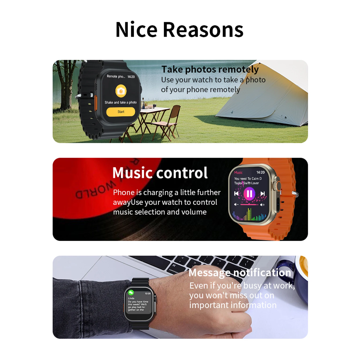 2025New ساعة ذكية وظيفة الصورة GPS NFC بلوتوث دعوة ضغط الدم الصحة معدل ضربات القلب مقاوم للماء الرياضة في الهواء الطلق ساعة ذكية