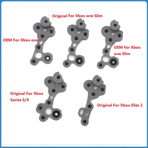 2 uds goma conductora para Xbox One Slim Xbox Series S X controlador mango almohadilla de botón pegamento conductor accesorios de reparación de Gamepad