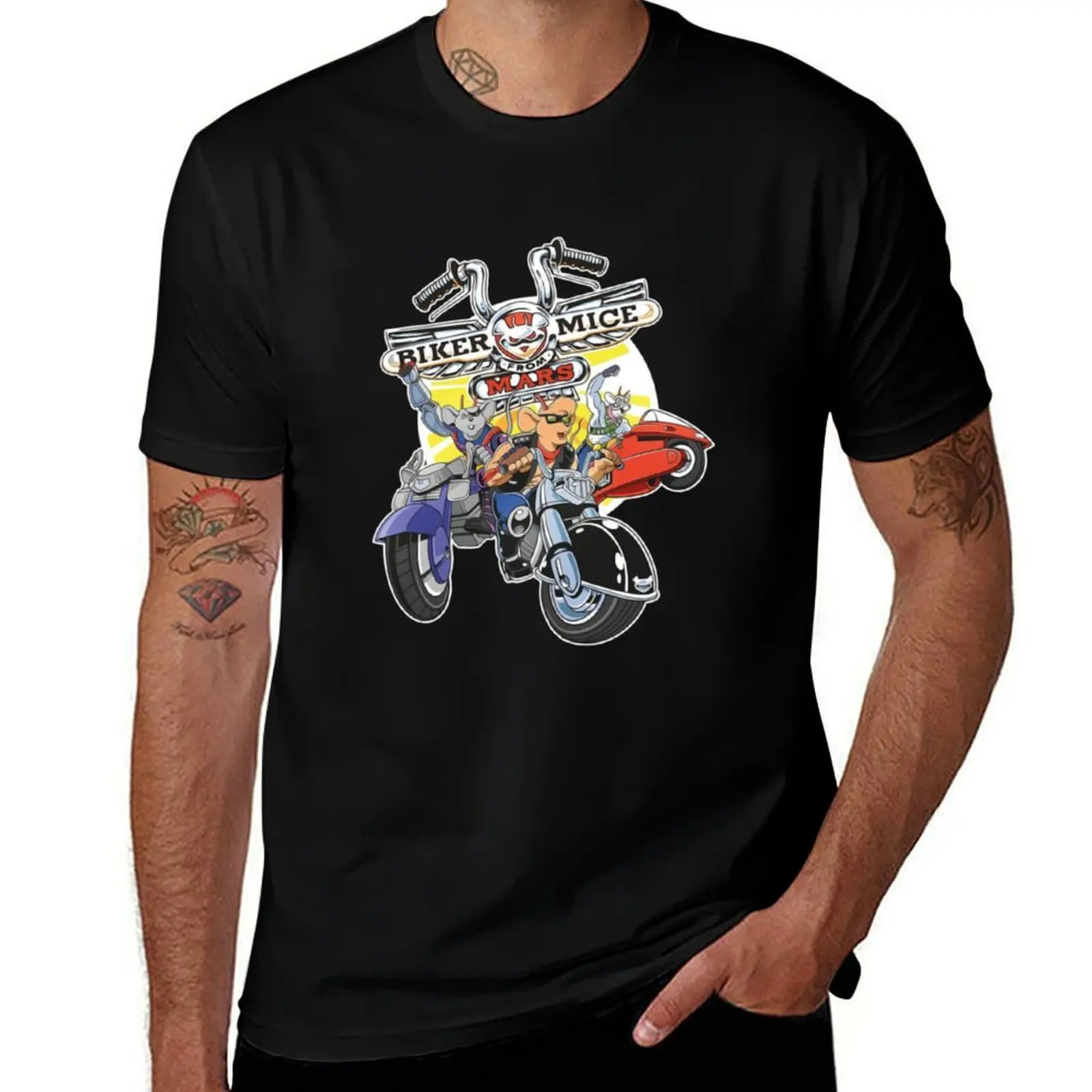 Biker Mice Mars T-Shirt Casual Breathable Short Sleeve Top T-Shirt