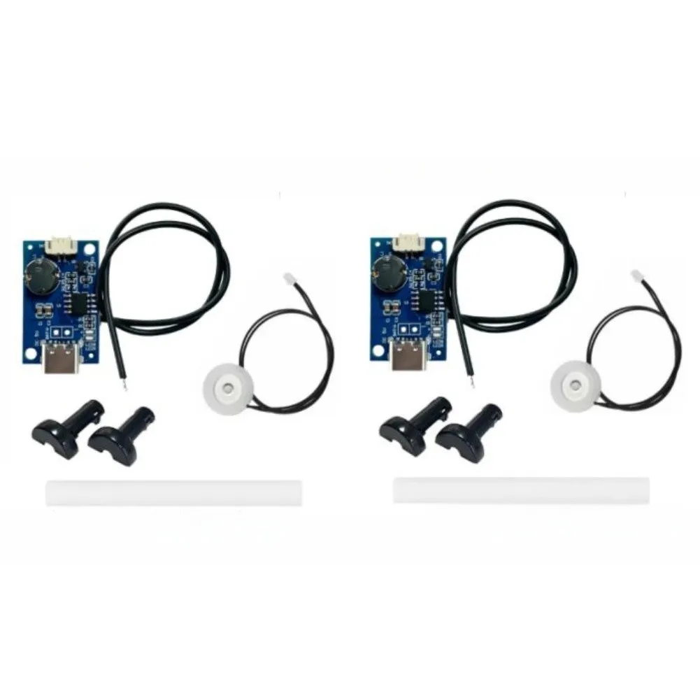 2 Set 5V Air Humidifier Modules Atomizing Driver Compatible with USB-C for Reptile Habitats Plant Hydration Lab Use