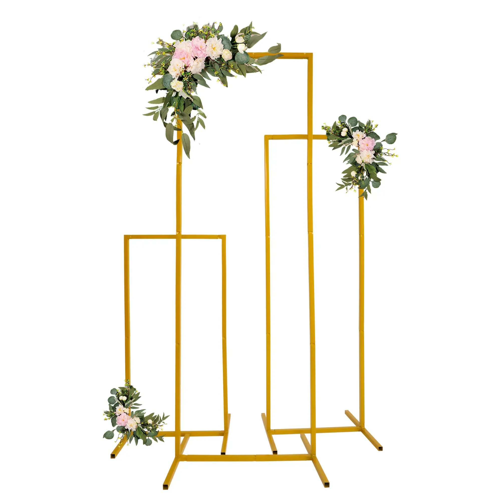 

Wedding Arch Background Support Metal Arch Frame for Wedding Decoration Parties Birthdays Brides Baby Showers Anniversaries