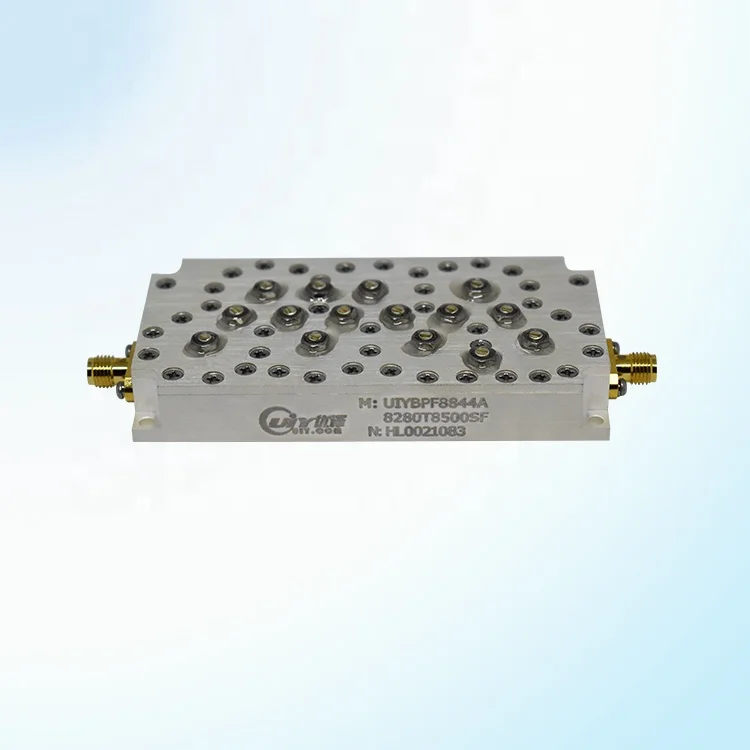 8280 إلى 8500 ميجا هرتز مرشحات ممر الموجة الترددات اللاسلكية UHF VUF 50W RF مرشح تجويف