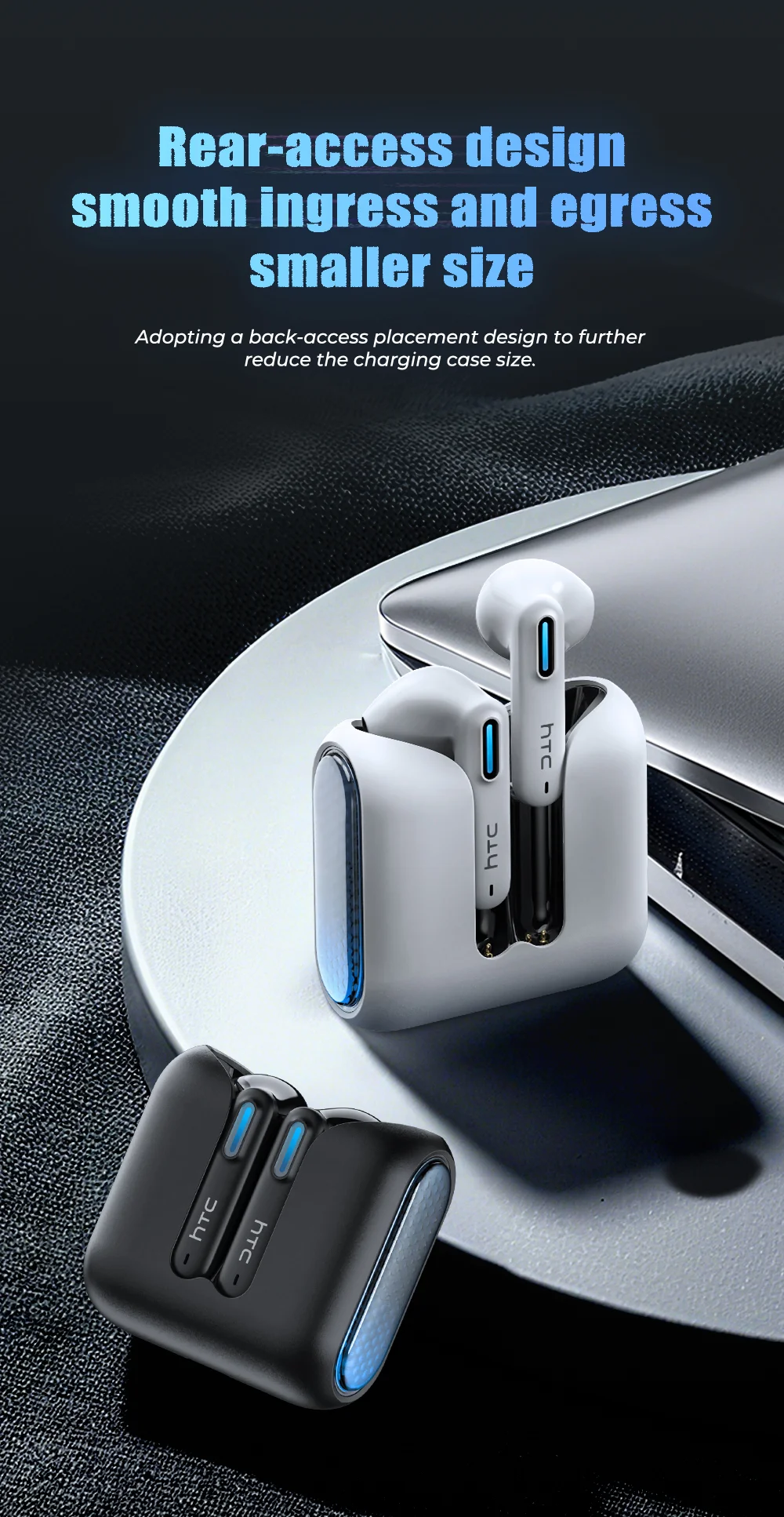 Übersetzer-Kopfhörer 2026 HTC NE49 KI-Echtzeit-Übersetzung BT6.0 TWS Gaming HiFi Bass IPX5 – Detail 9