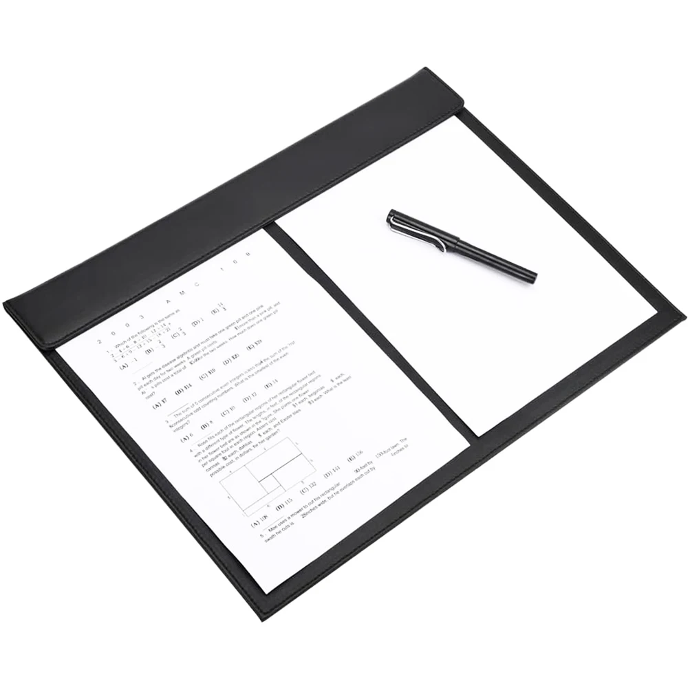 A3 File Paper Clipboard 18x14\'\' Drawing & Writing Board Large Desk Pad PU Leather Desktop Mat For Office Supplies Clamping