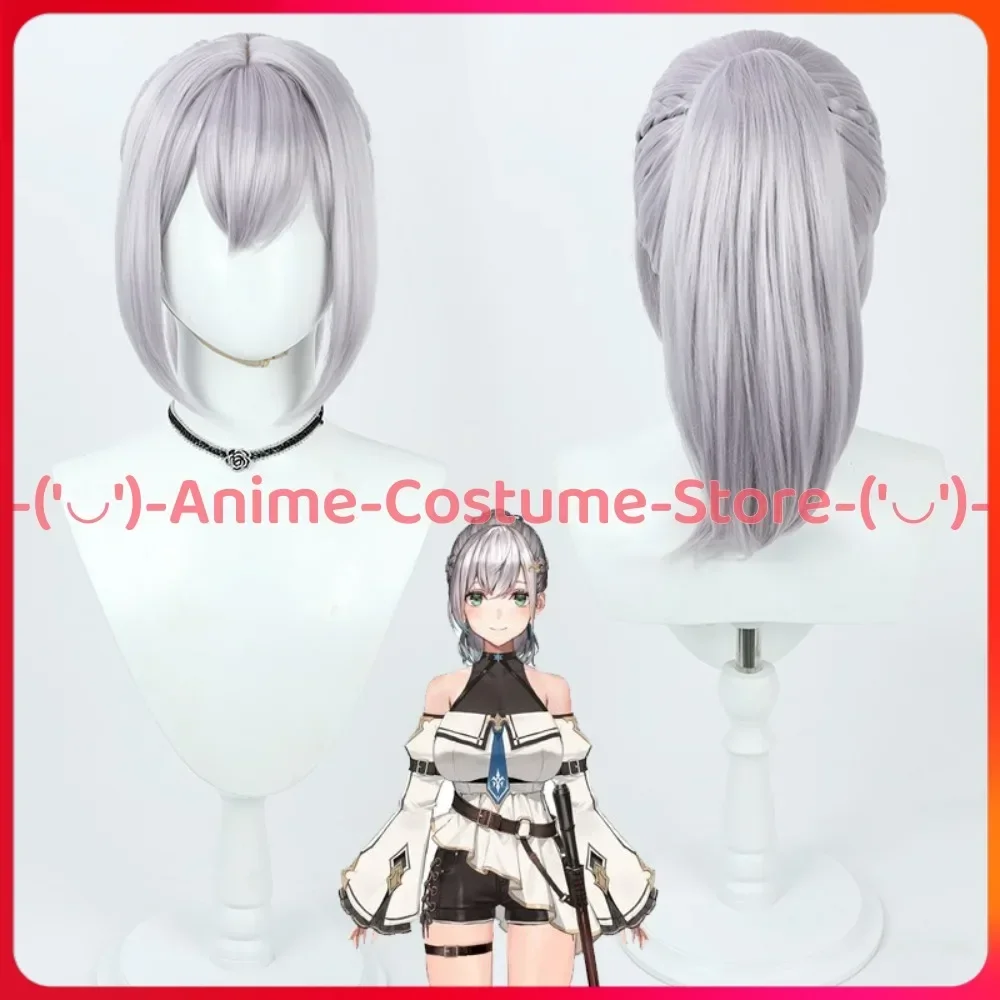 

Hololive VTuber Shirogane Noel Cosplay Wig Subscriber Outfit Style Anime Character Halloween Carnival Party Wigs Synthetic Hair