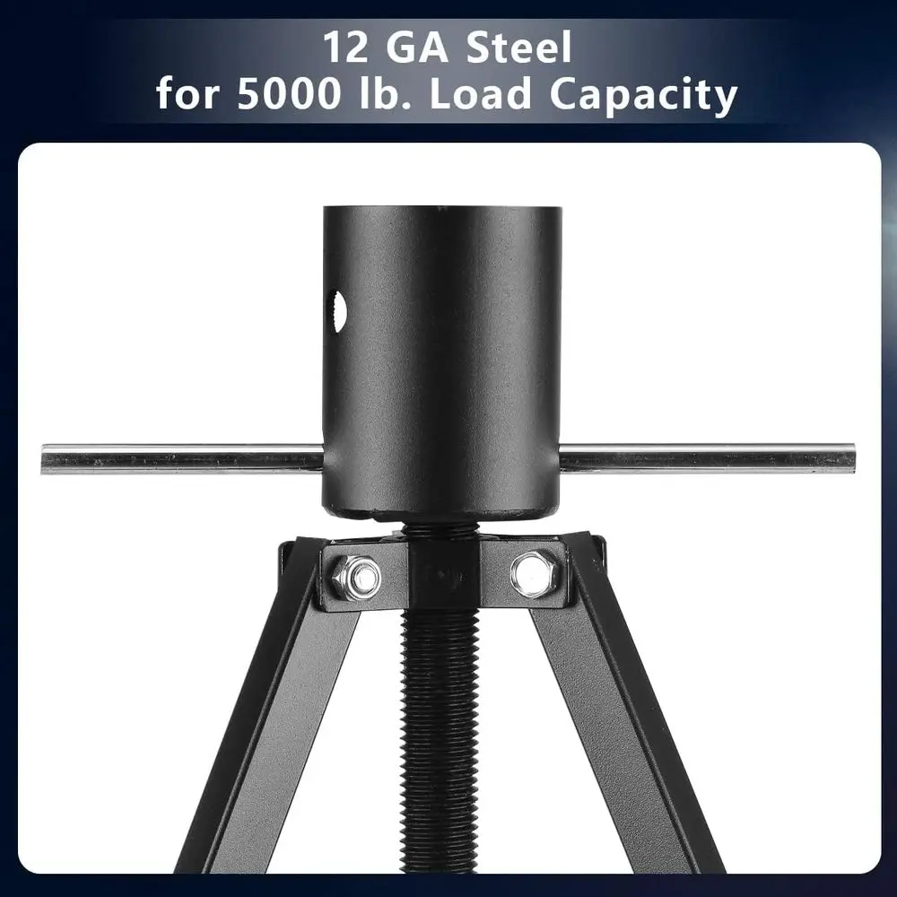 حامل ثلاثي القوائم قابل للتعديل من King Pin، مثبت العجلة الخامسة، مقبس ثلاثي القوائم مع تحميل 5000 رطل، يقلل من الحركة الجانبية إلى الجانب o #5