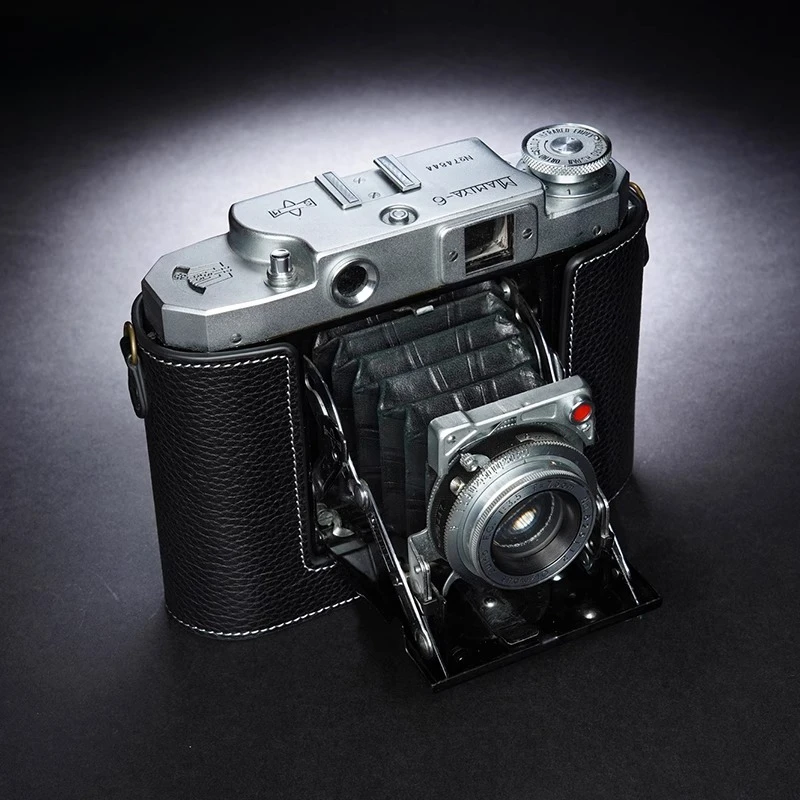 

Leather MAMIYA 6 six folding leather cavity camera bag, leather case, film machine cowhide protective case