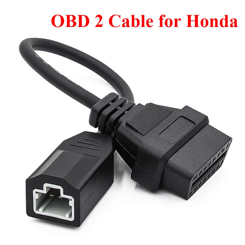 For Honda 3pin OBD1 to OBDII Adapter Cable 3 Pin to 16 Pin OBD2 Diagnostic Tool Compatible Connector