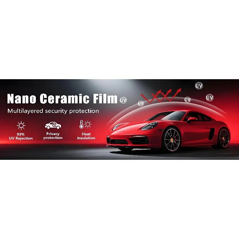 High Insulation PET Nano Ceramic Window Films Uv Blocking Solar Sun Heat Reject Nano Carbon 3M Window Tints Film 1.52x30m