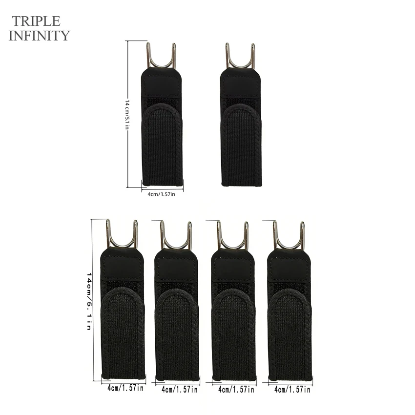 2026 Convenient Invisible Belt Without Buckle Black Elastic Waist Belts With Metal Hook Outdoor Work Pants Belt Stretch