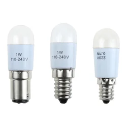 2pcs Universal Household Sewing Machine Light LED Bulb BA15D/E14/E12 110-220V 1W Illuminate Lamp Threaded /Plug-in Craft DIY