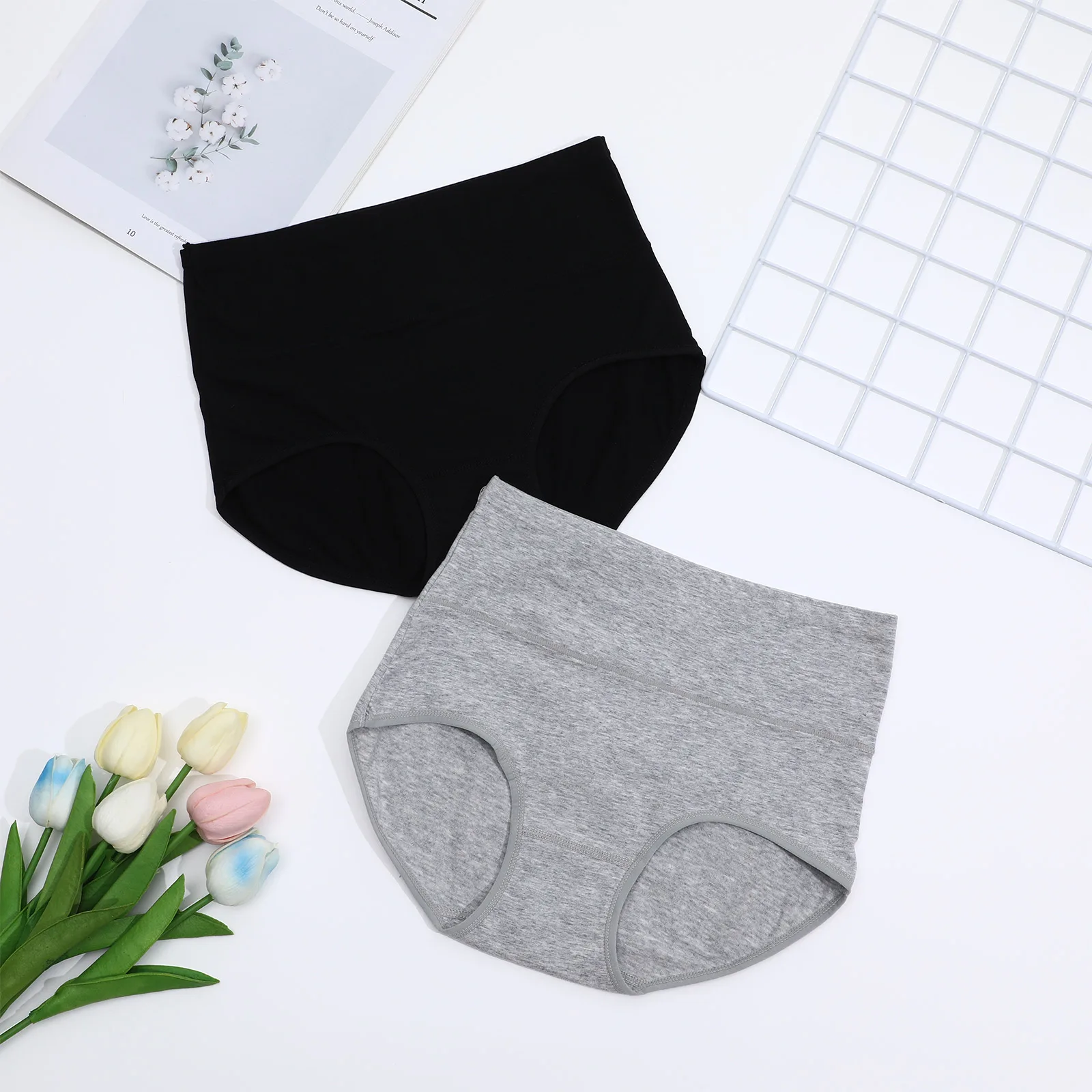 

4 Pieces Pink Womens Panty Women Underwear Set 3XL Breathable Comfortable Elastic Waist Ladies Panties