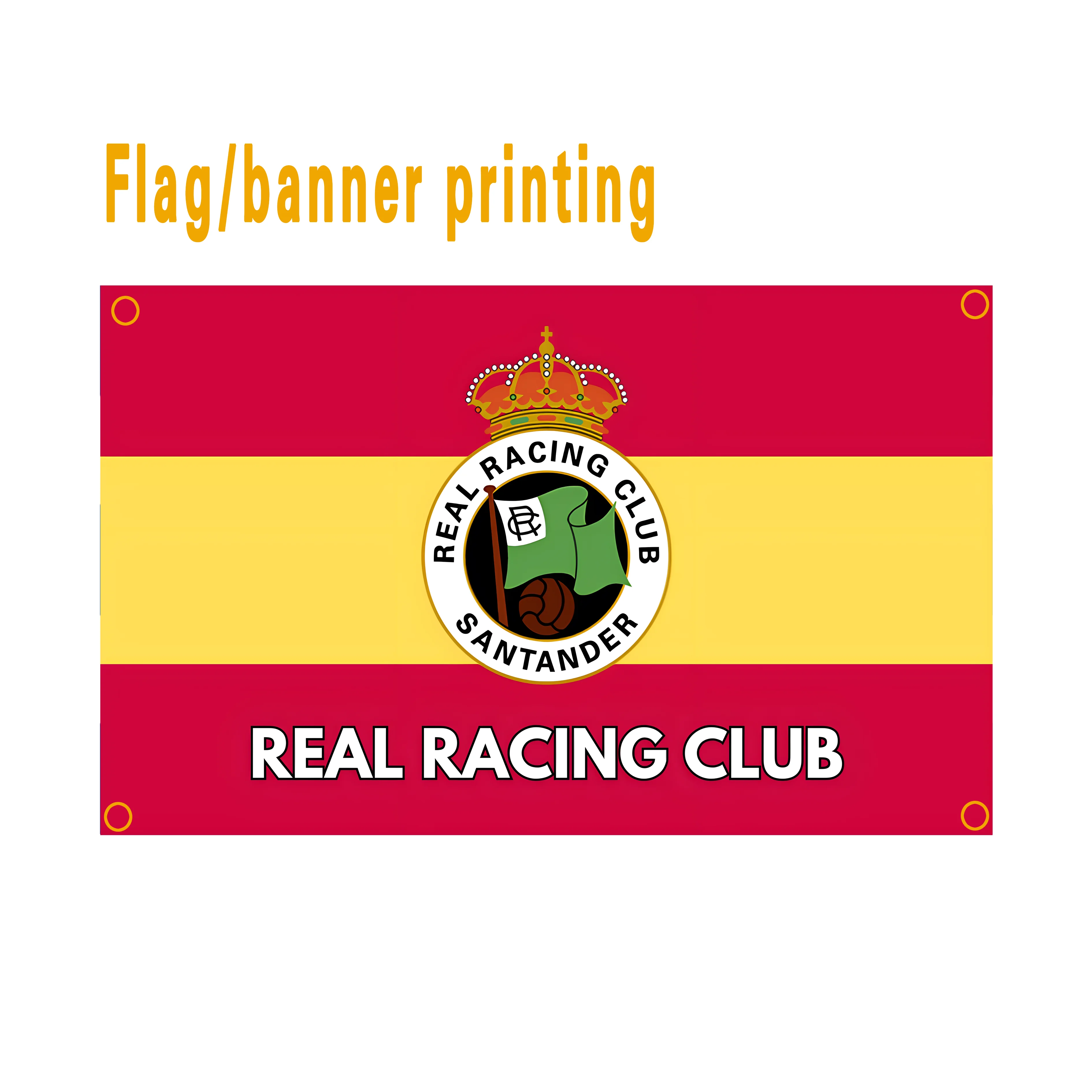 Spanish Royal Santander Athletic Club Flag Banner - Football Team Support Decorative Item