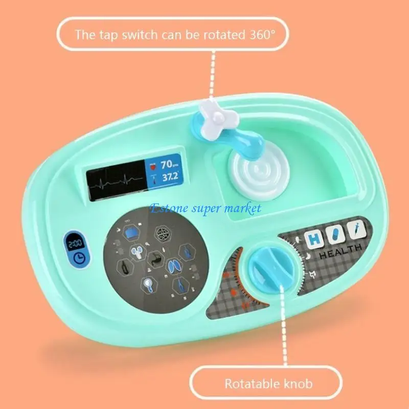 090B Doen alsof-speelset met stethoscoop voor kinderen Dokterrol voor speelkostuums