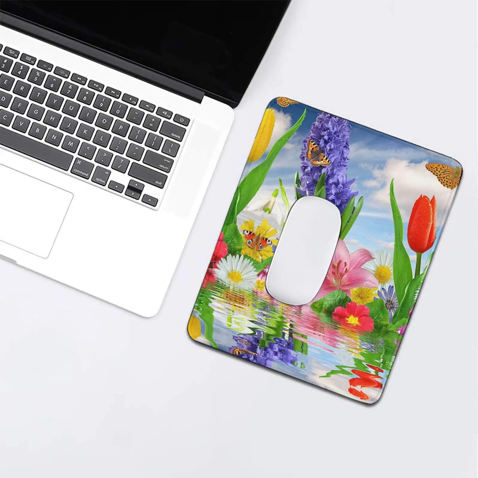 

High Quality Colorful Flower Butterfly Gaming Mousepad Gamer Mouse Mat Keyboard Mats Desk Pad Mousepads 18x22cm For Computer