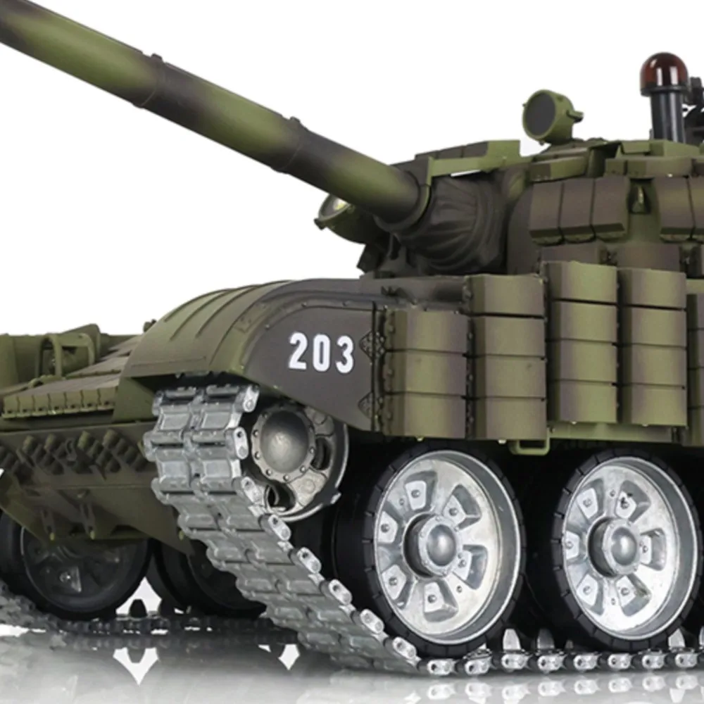 Heng Long RC Battle Tank Pro Ver T72 1/16 RTR 7.0 Mainboard 3939 Armor Metal Tracks Wheel Wireless Battle Tank Army Toys TH20574