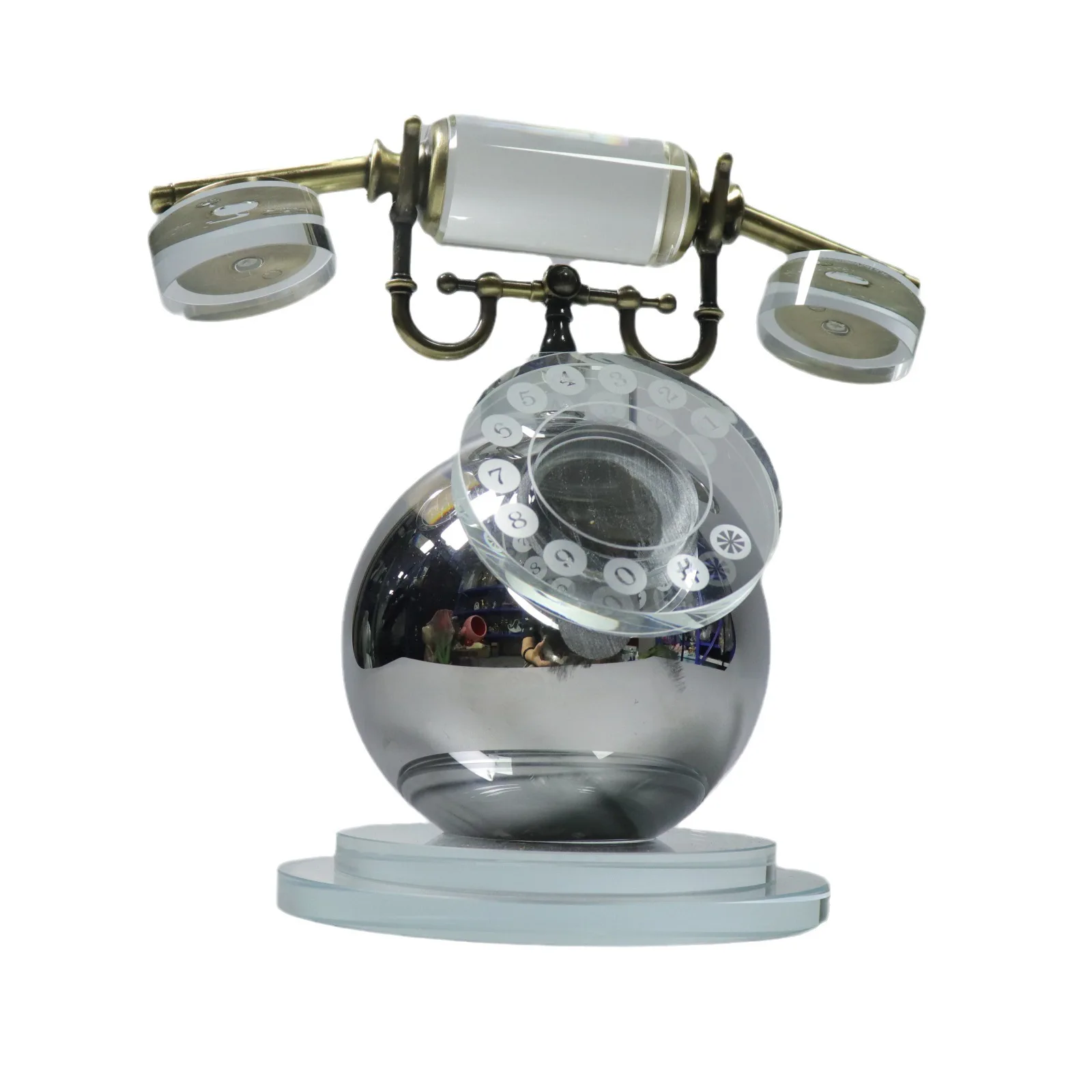 

Простые современные креативные хрустальные металлические украшения для телефона, декор для выставочного зала, моделирования комнаты, гостиной, настольные украшения для дома, мягкие декоративные элементы