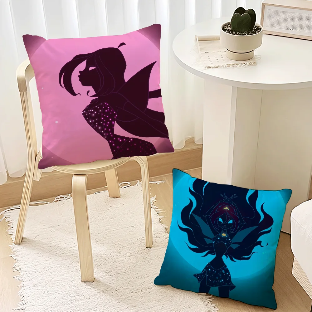 Cartoon W-Winx C-Club Girl cushion cover For Bedroom Car Coffee Shop Room Soft and Living Room Sofa Decorative Pillow Cover Case