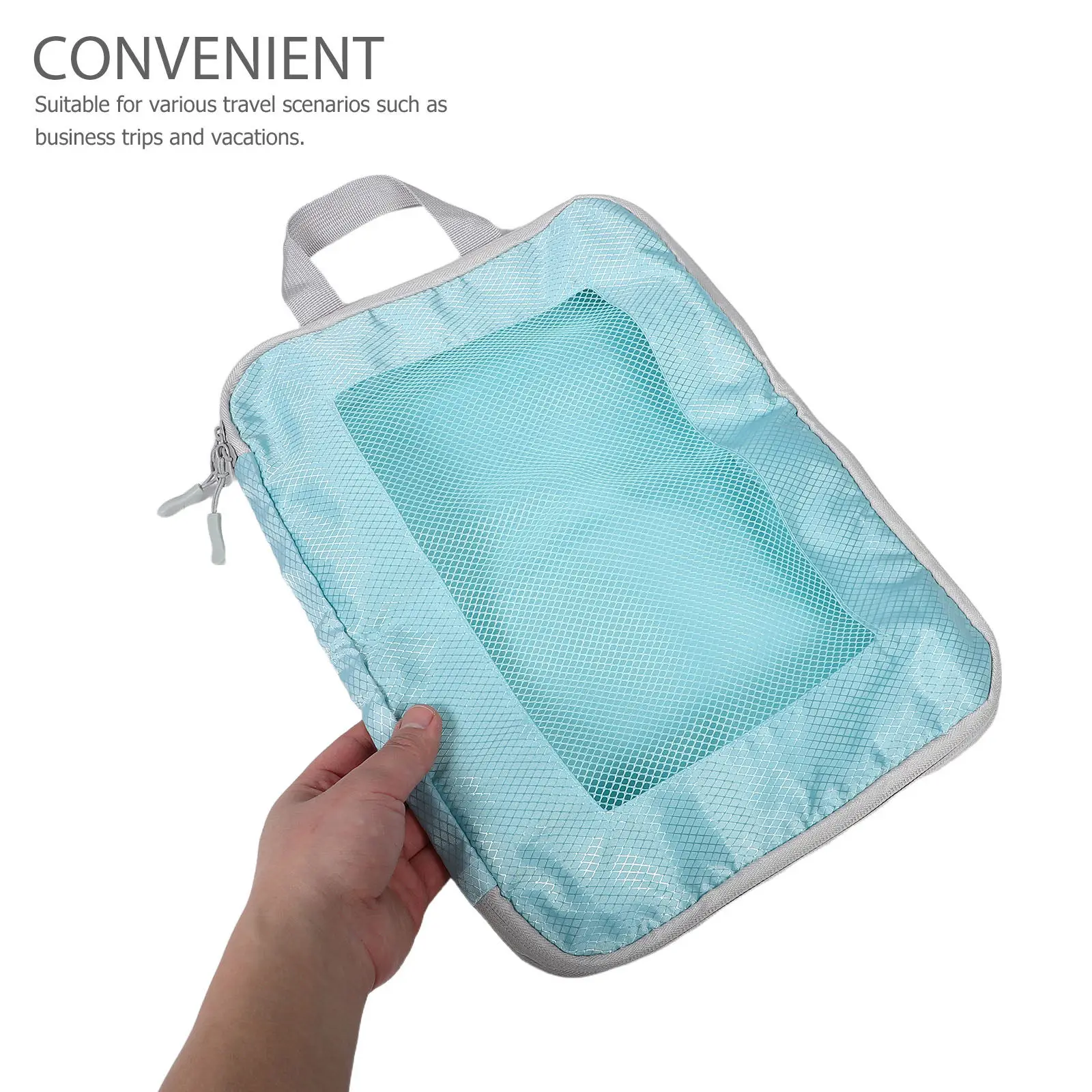 

Набор из 5 дорожных сумок-органайзеров для хранения вещей: компрессионные упаковочные кубы для одежды, обуви, туалетных принадлежностей, электроники, экономия места в багаже