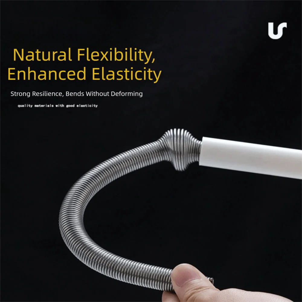 Durable round head Spring threading extender flat head Metal wire drawing macroporous Silver Threading accessories water pipes