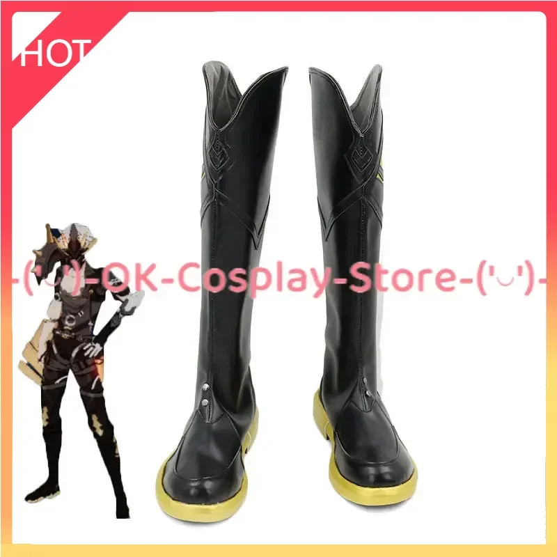 

Game Honkai Impact 3 Kalpas Cosplay Shoes Halloween Carnival Boots Anime PU Leather Shoes Cosplay Props Custom Made