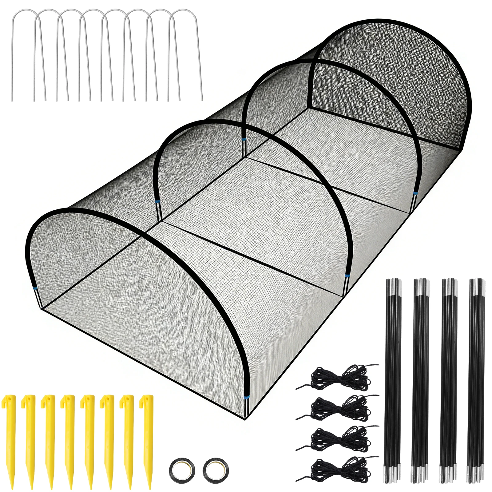 

30-футовая переносная бейсбольная и софтбольная баттинг-клетка для тренировок по отработке ударов и подачи на заднем дворе