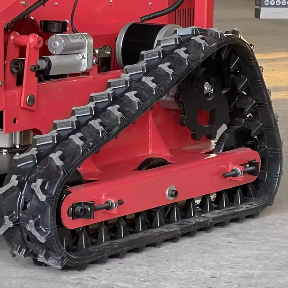 Газонокосилка с дистанционным управлением, гусеничная электрическая маленькая многофункциональная бензиновая полноприводная газонокосилка для травы, сельскохозяйственная прополочная машина