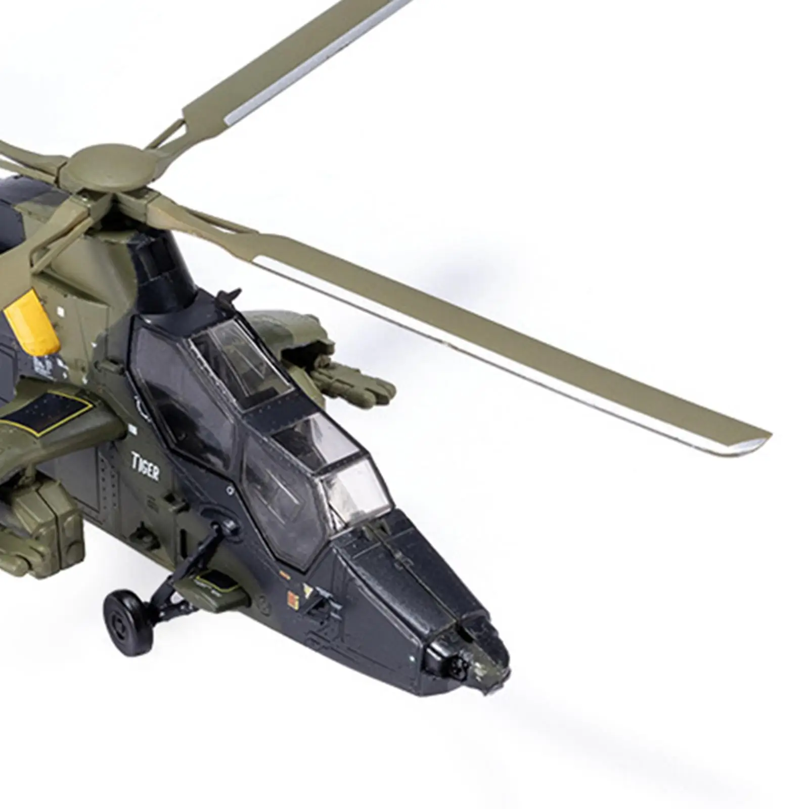 1/72 Scale EC665 Helicopter Desktop Decoration with Display Base Home Decor Collection Diecast Alloy Model for Shelf Office