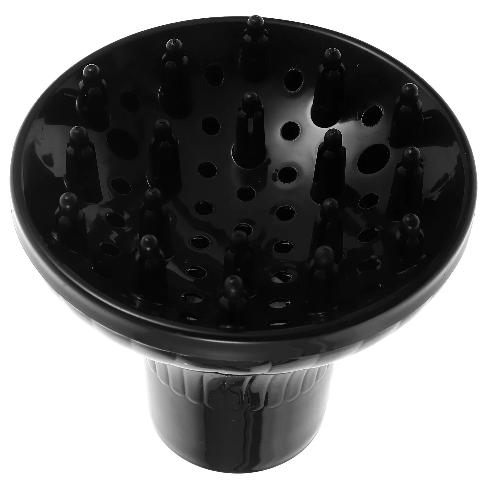 

Большой профессиональный диффузор для фена, черный, для легкого самостоятельного завивания, с 360-градусным воздушным потоком, контроль пушистости, для домашнего использования