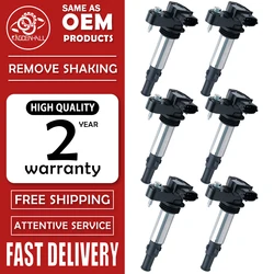 New 1/6Pcs 12629037 Ignition Coil For Cadillac CTS SRX STS Opel Vectra Signum Saab 9-3 Buick Allure Rendezvous 12613057 12583514
