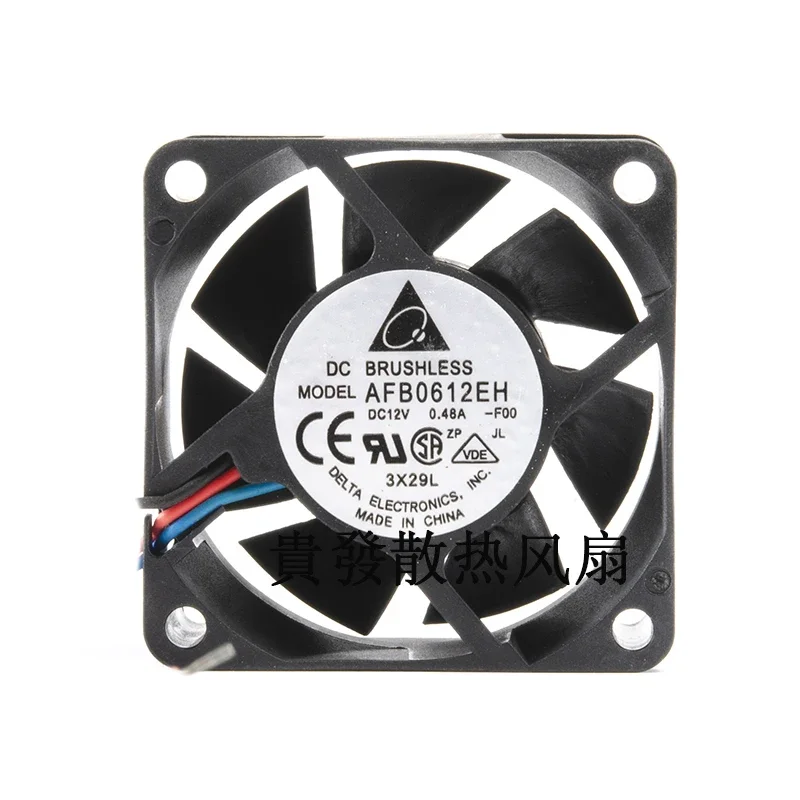 

Delta 6025 AFB0612EH 6cm / cm 12V 0.48A ball cooling fan 60 * 60 * 25MM