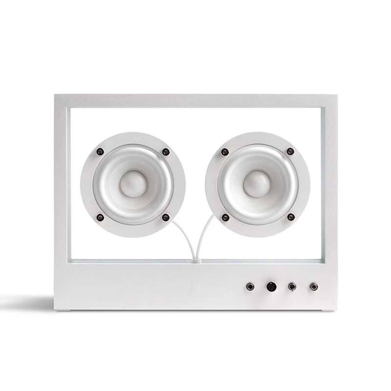 Bluetooth wireless speaker with transparent subwoofer audio system