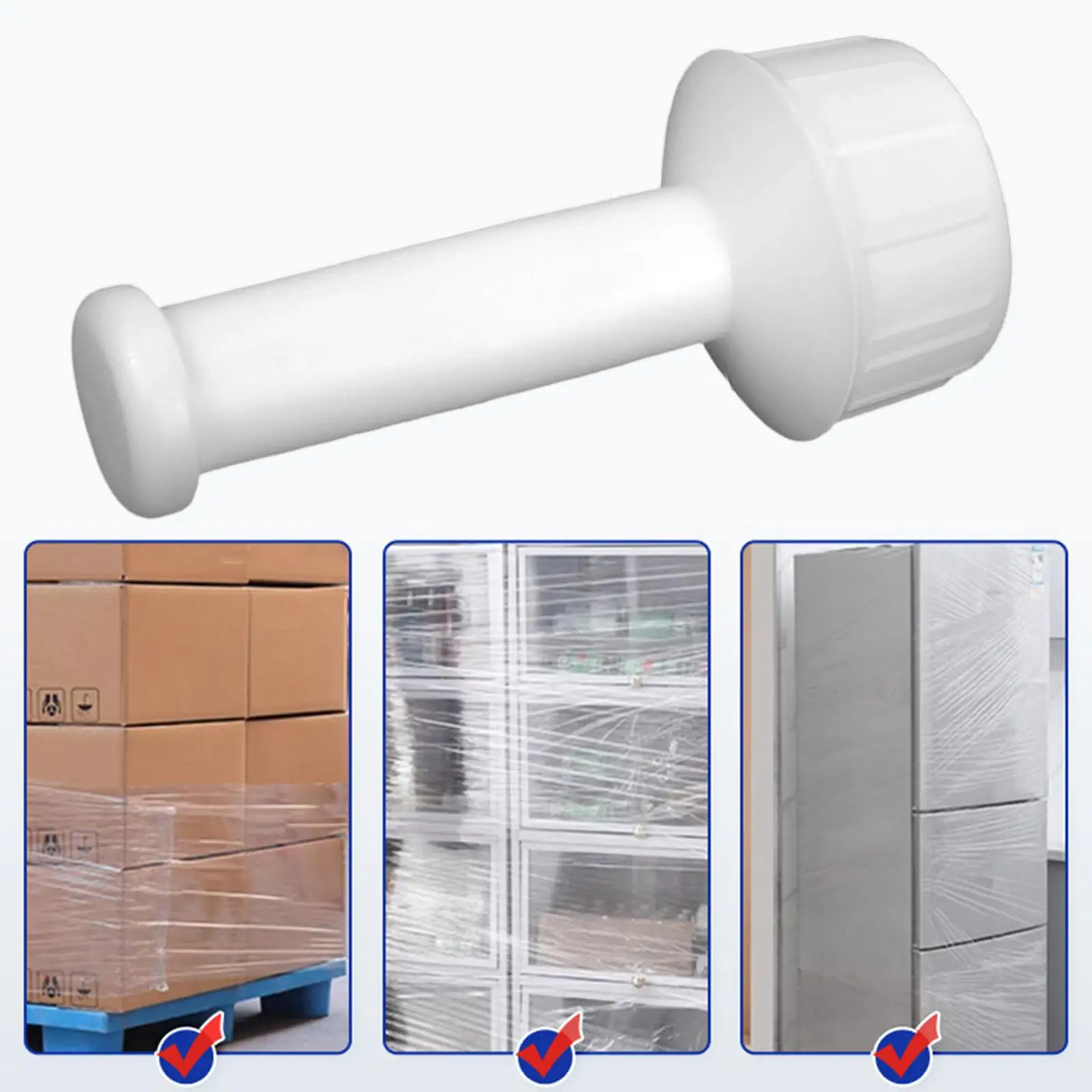 Shrink Wrap Handle Portable Plastic Stretch Wrap Dispenser Lightweight Hand Tool for Retail Packing