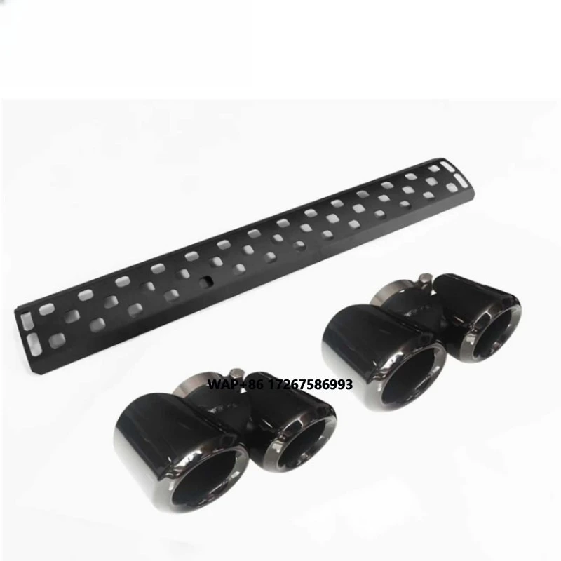 

90 110 Exhaust Tips Bumper Back Plate Fit for Rear Bumper Guard 90 110 Exhaust